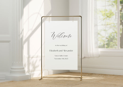 Top 10 Wedding Welcome Sign Ideas to Make a Grand Entrance - Aria Paperie