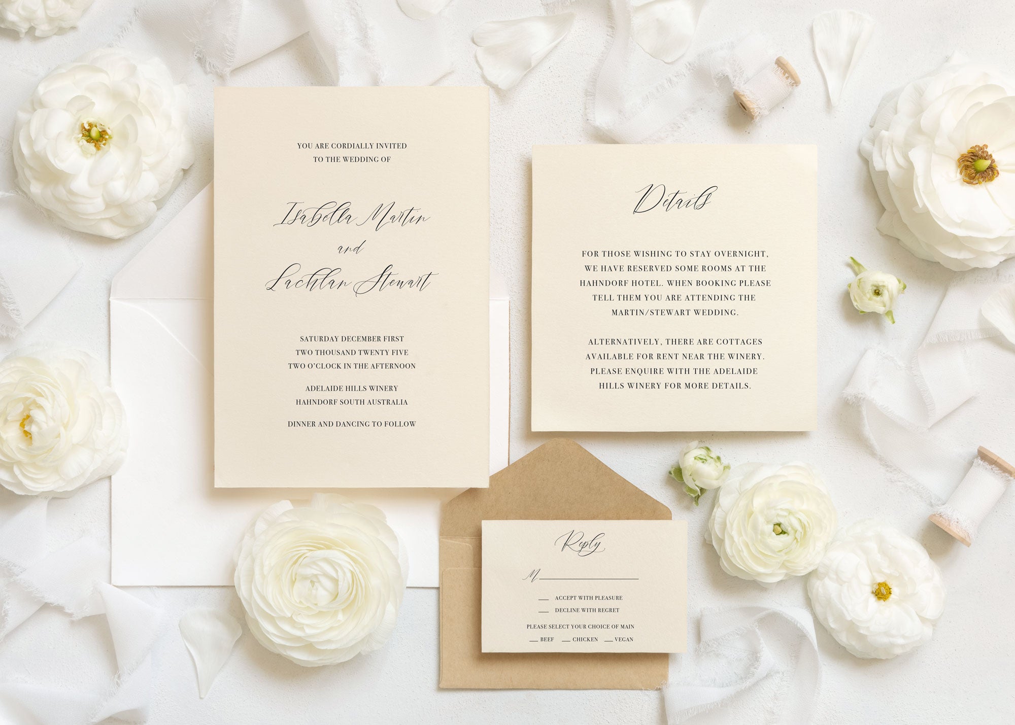 Aria Paperie Wedding Invitations