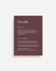 Paris Details Card