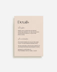 Paris Details Card