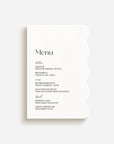 Siena Wedding Menu