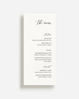 Valencia Wedding Menu