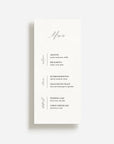 Venice Wedding Menu