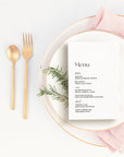 Siena Wedding Menu