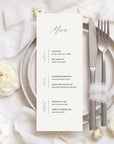 Venice Wedding Menu